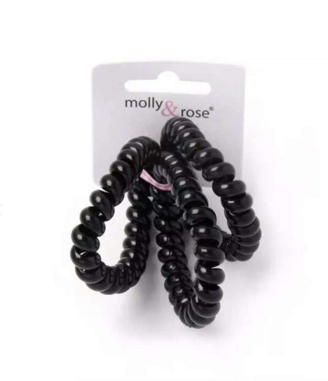 Picture of 5888 / 8889 TELEPHONE ELASTICS BLACK CARD OF 3 - 8MM THICK